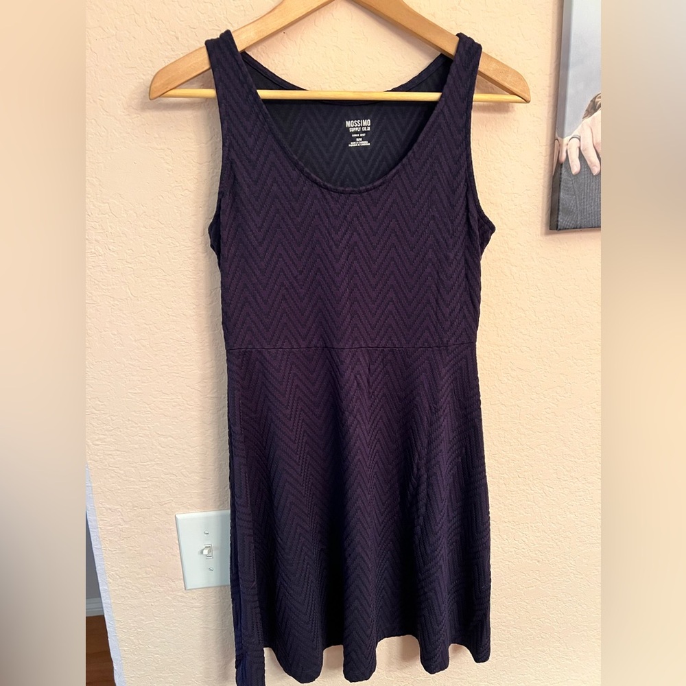 Mossimo Supply Co. Women's Purple Chevron Dress